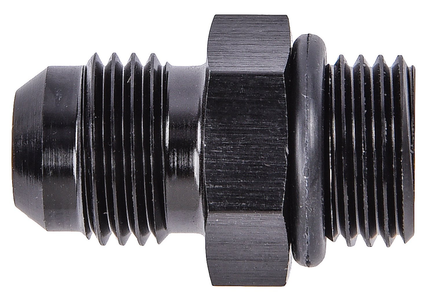 6 AN to -6 AN Hose Fitting | Shop for an Aluminum -6 AN to -6 AN Fitting  (9/16 in.-18 Thread) with Black Anodized Finish Online - JEGS