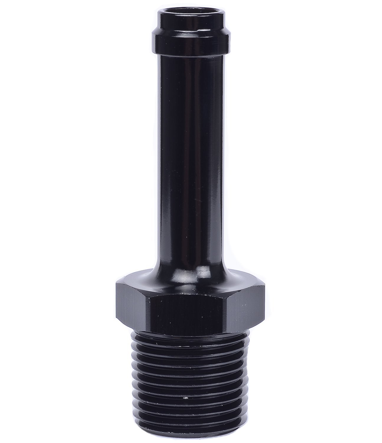NPT to Hose Barb Fitting, Straight [3/8 in. NPT Male to 3/8 in. I.D. Hose, Black]