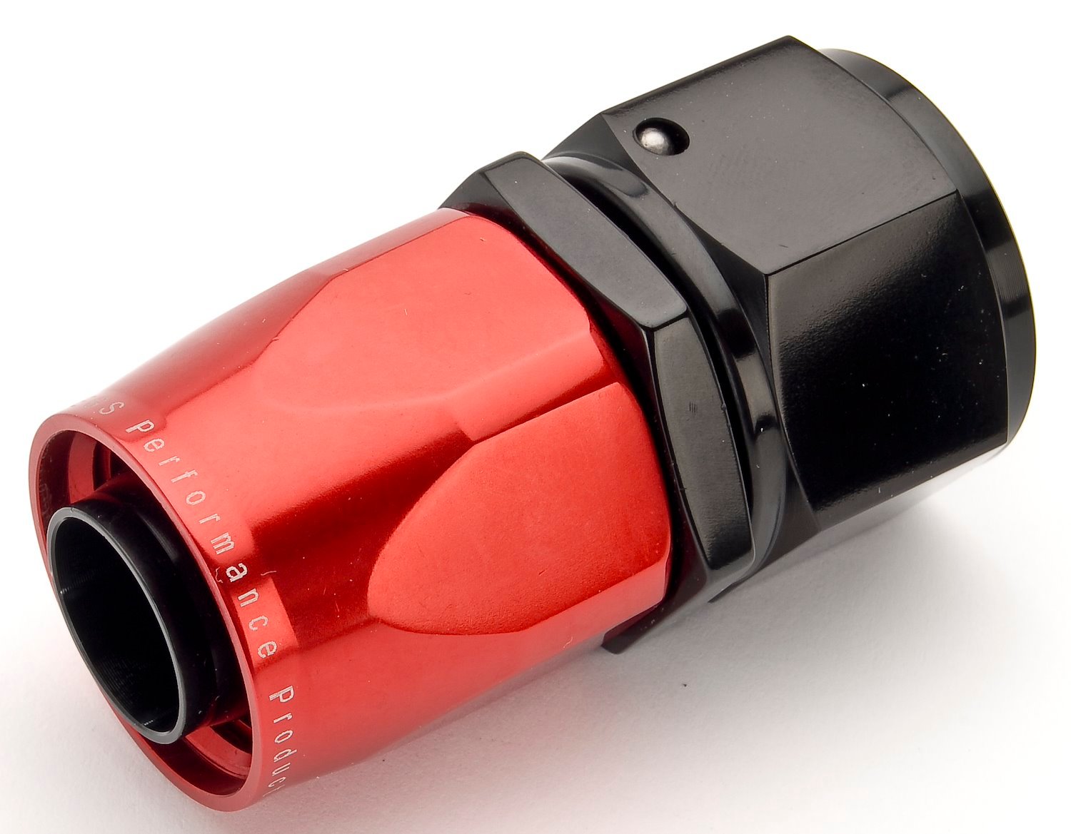 Red/Black Straight Max Flow Hose End -12AN
