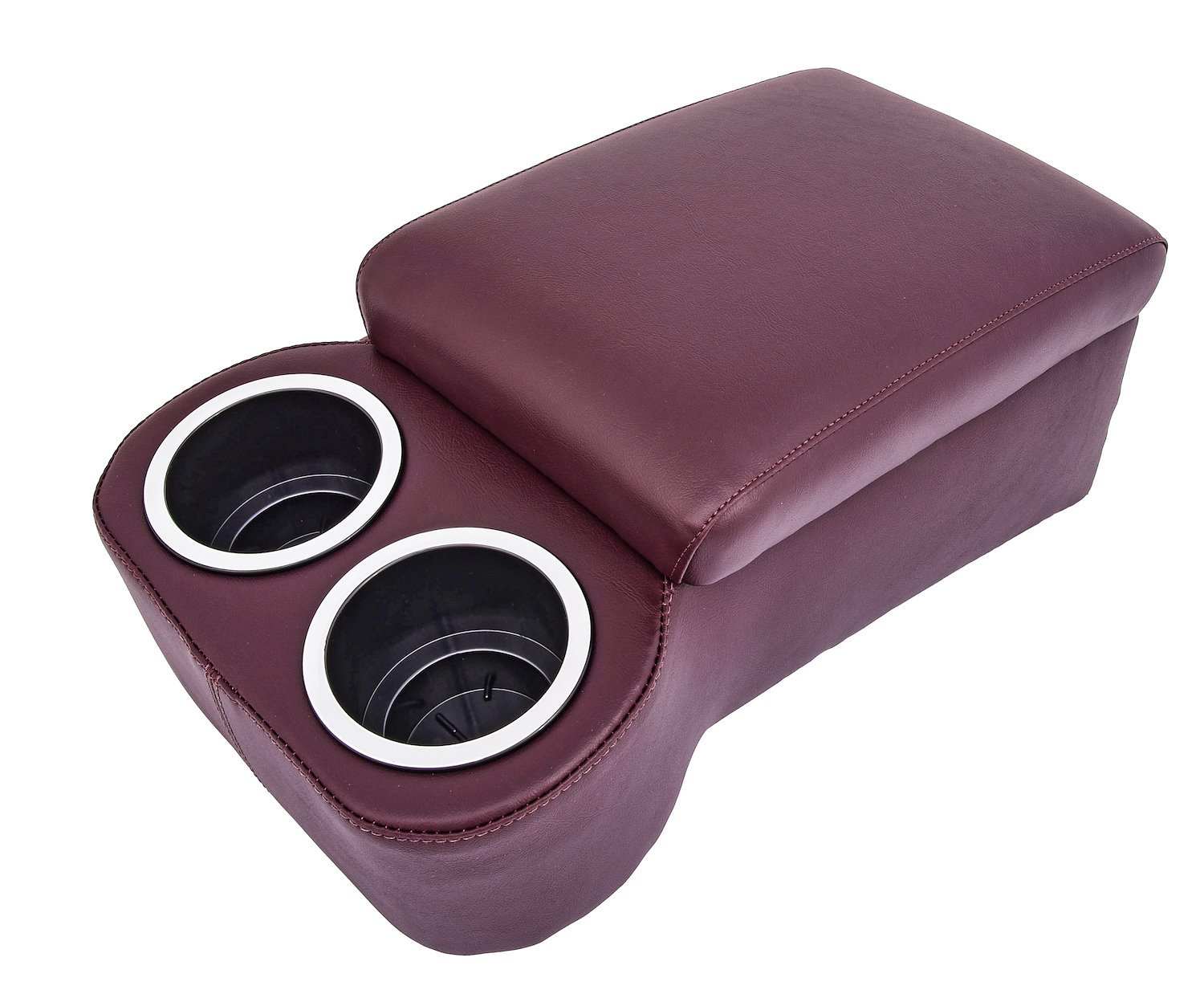 Bench Seat Cruiser Console For Full-Depth Bench Seat Vehicles [Claret, (2) Large Cup Holders]