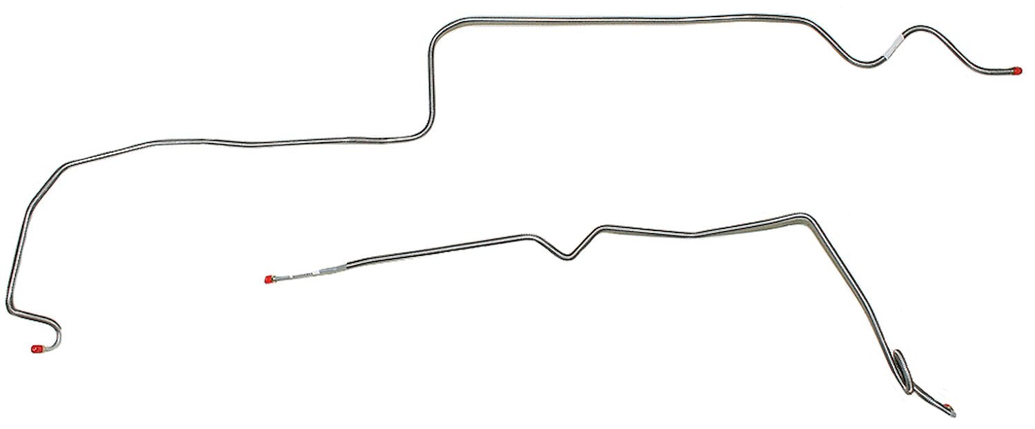 Intermediate Brake Line for 1969 Chevy Camaro, Pontiac Firebird with Power Disc Brakes [2-PC, Stainless Steel]