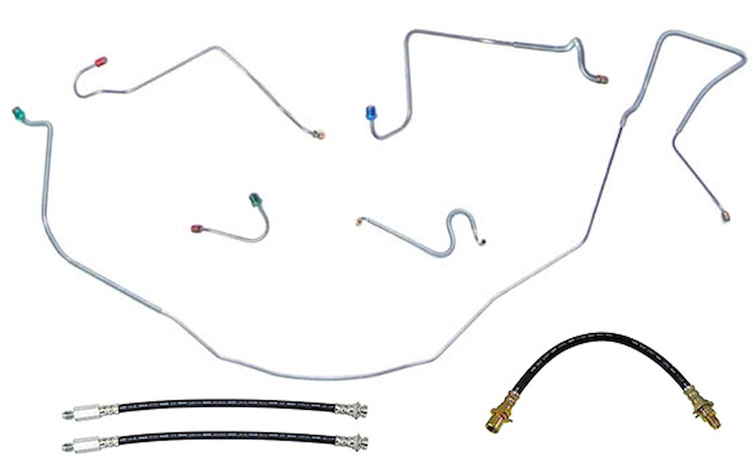 Complete Brake Line & Hose Kit for 1967 Chevy Chevelle, Malibu SS Hardtop w/Manual Disc Brakes [Stainless Steel]