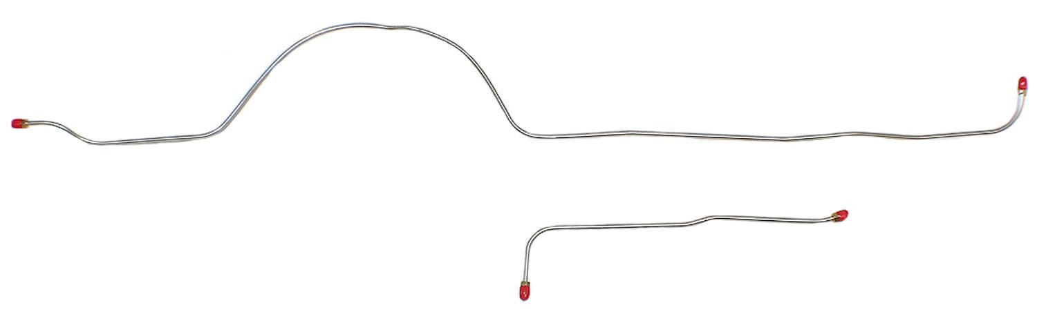 Rear Axle Brake Line Set for 1951-1955 Chevrolet & GMC Series I, 1/2-Ton Trucks [2-PC, Stainless Steel]