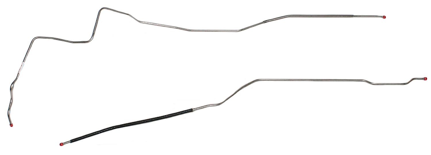 Main Front-to-Rear Fuel Line for 1970-1972 Buick Skylark, GS w/Hardtop [3/8 in. O.D., Stainless Steel]