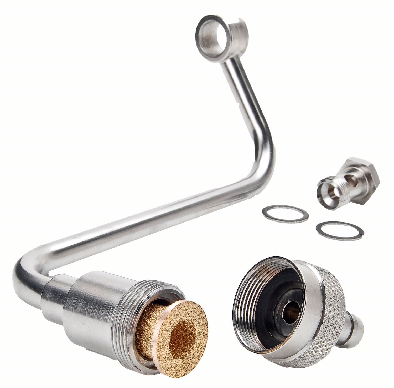 JEGS 15052: Single Feed Filtered Fuel Line Kit Holley/Demon Single Feed  Carbs - JEGS