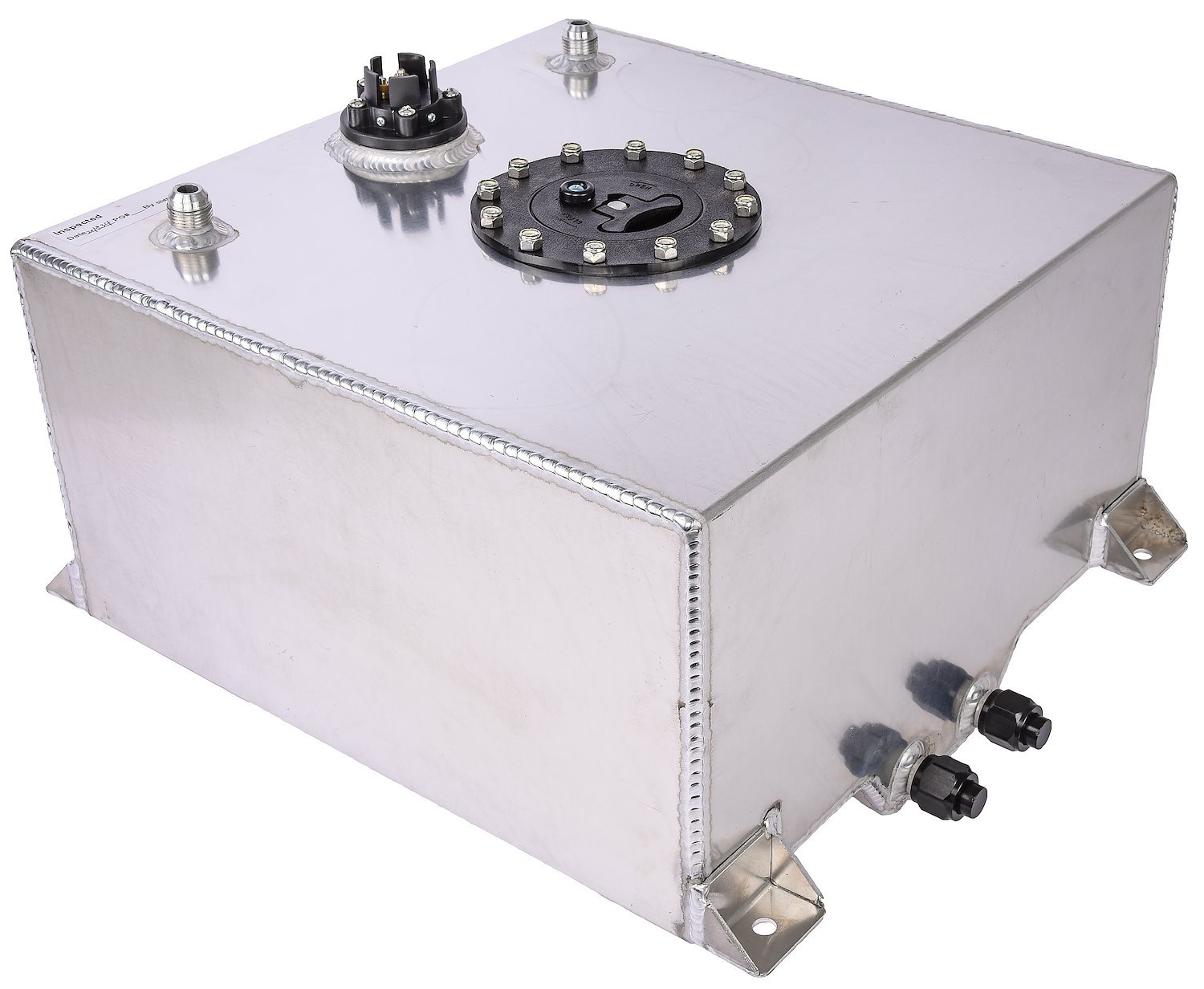 JEGS 10-Gallon Aluminum Fuel Cell [Polished Finish]