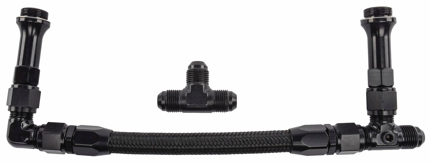 JEGS 555-15614 Dual Feed Fuel Line (Fuel Log) Kit for Holley 4500