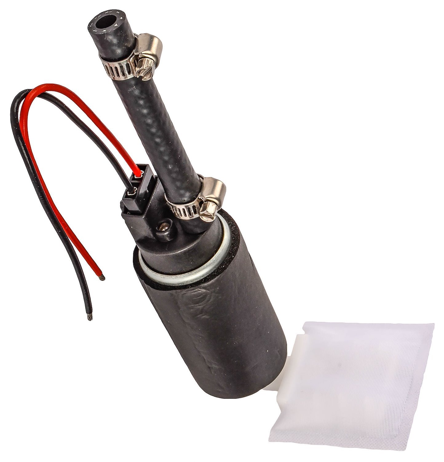 Electric In-Tank Fuel Pump 340 lph (90 gph) [E85 Compatible] Offset Inlet Inline w/ Outlet
