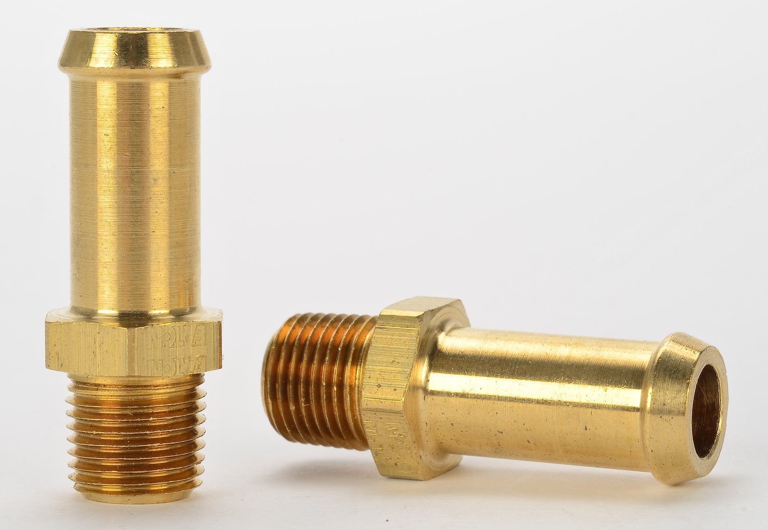NPT Straight Hose Barb Fitting [1/8 in. NPT to 3/8 in. Hose, Brass]