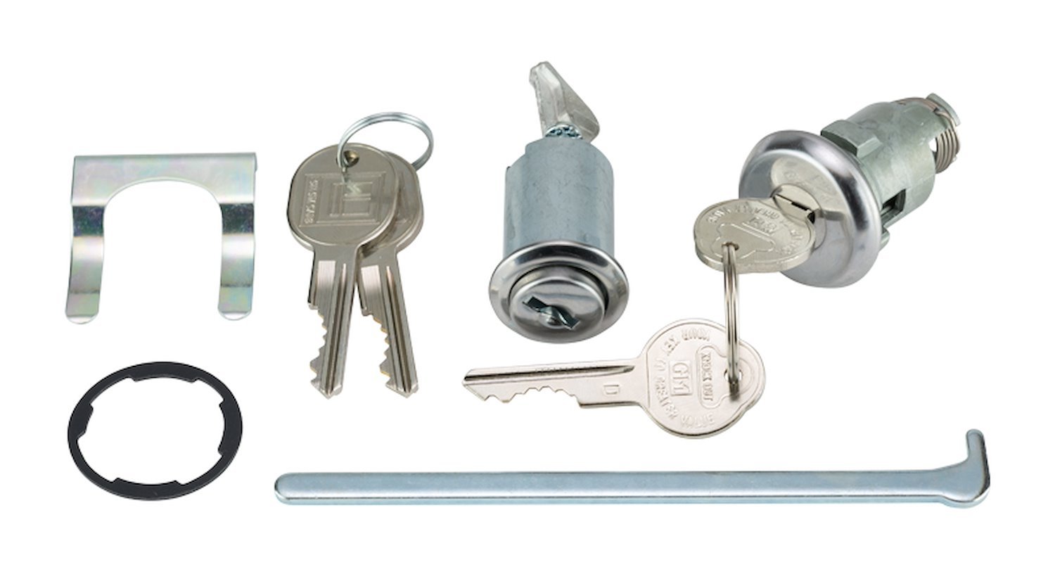 Trunk & Glovebox Lock Set Fits Select 1967 GM Models [Original Pearhead Keys]