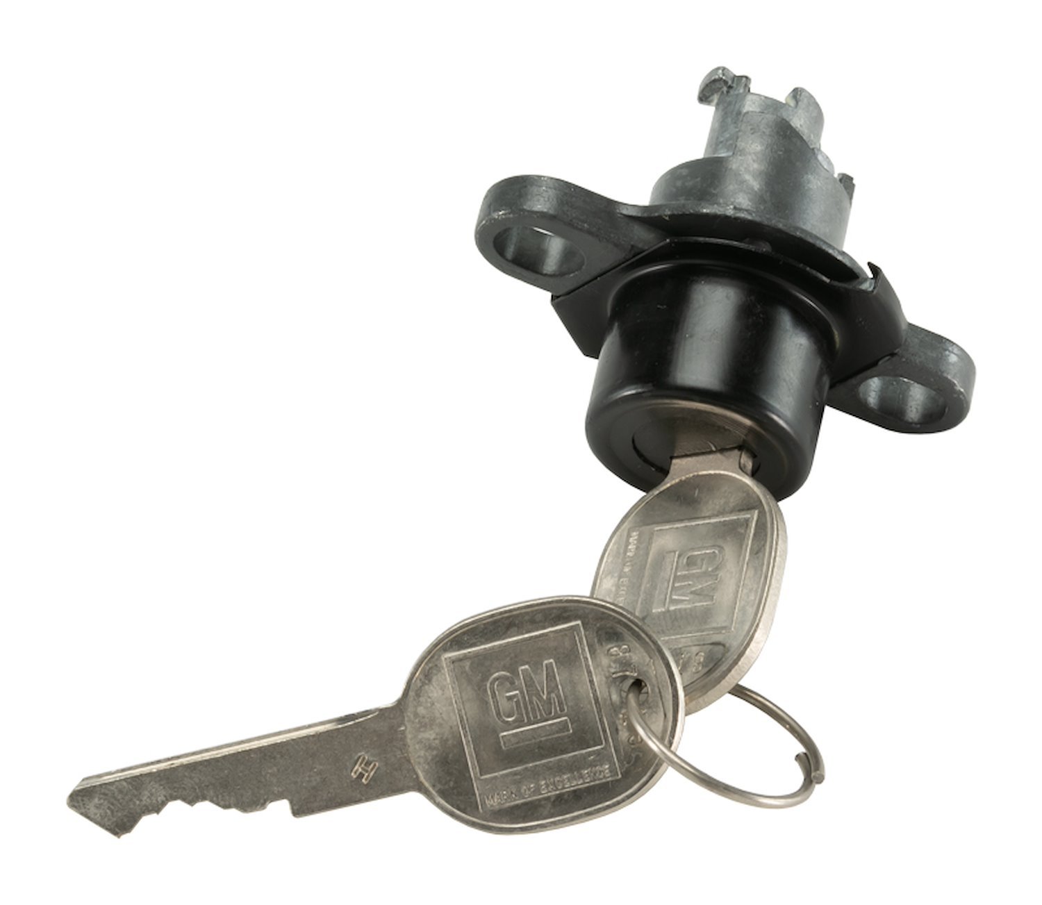 Trunk Lock Set for 1993-2001 Chevrolet Camaro [Oval Style GM Keys, Black Finish]