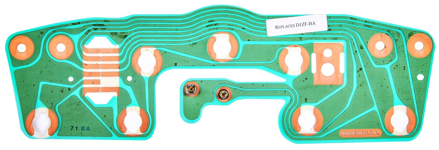 OEM-Style Instrument Panel Printed Circuit Board 1971-1972 Ford Truck & Bronco [With Warning Lights]