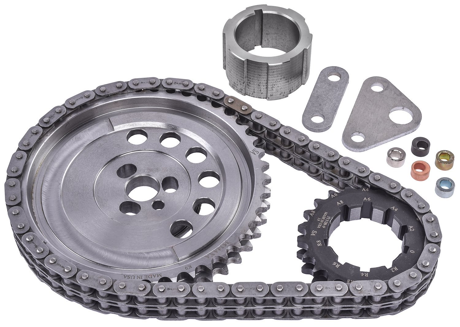 JEGS 20464: Billet Double Roller Timing Set for 4.8L, 5.3L, 5.7L and 6.0L  GM LS-Series Engines - JEGS