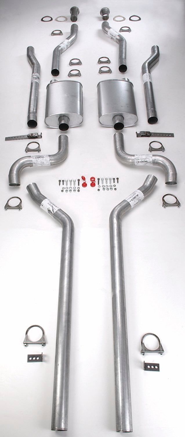 Header-Back Dual 2-1/2 in. Exhaust Kit for Mopar A-Body