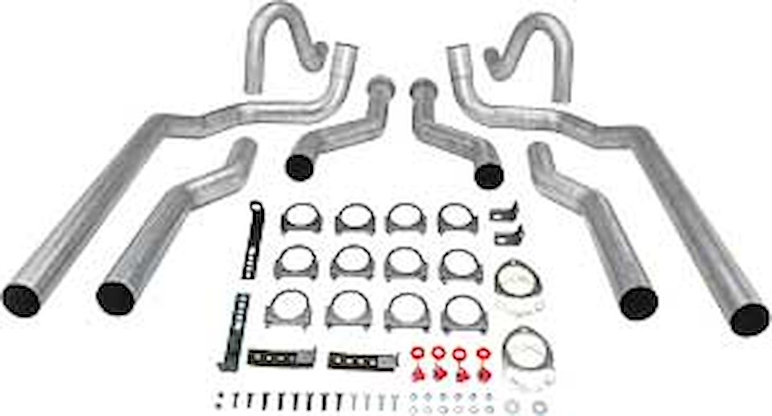 30527 - Header-Back Dual Exhaust Kit for 1964-1972 GM A-Body [2-1/2 in., w/o Mufflers]