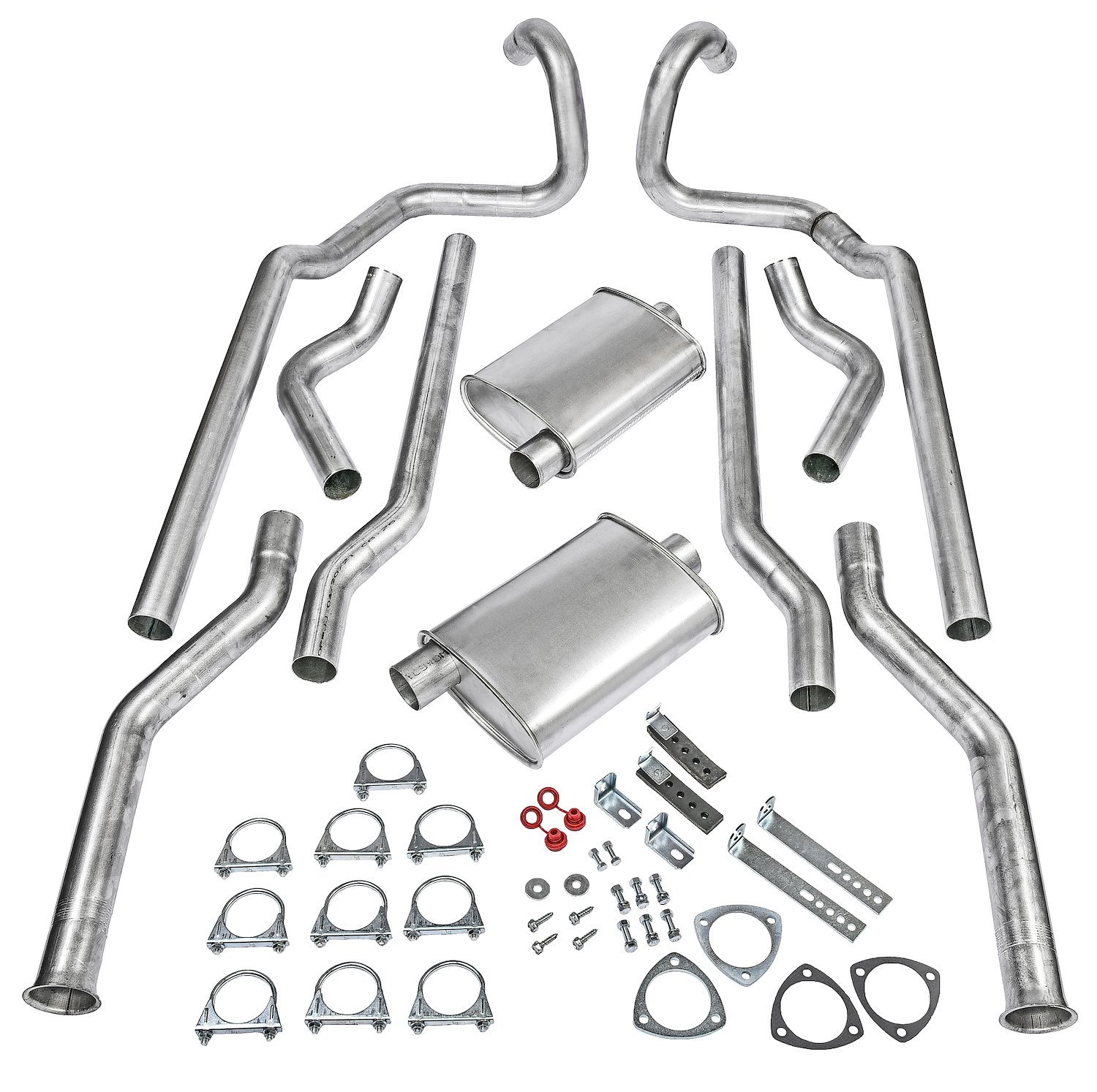Header-Back Dual 2-1/2 in. Exhaust Kit 1973-1977 Chevelle,