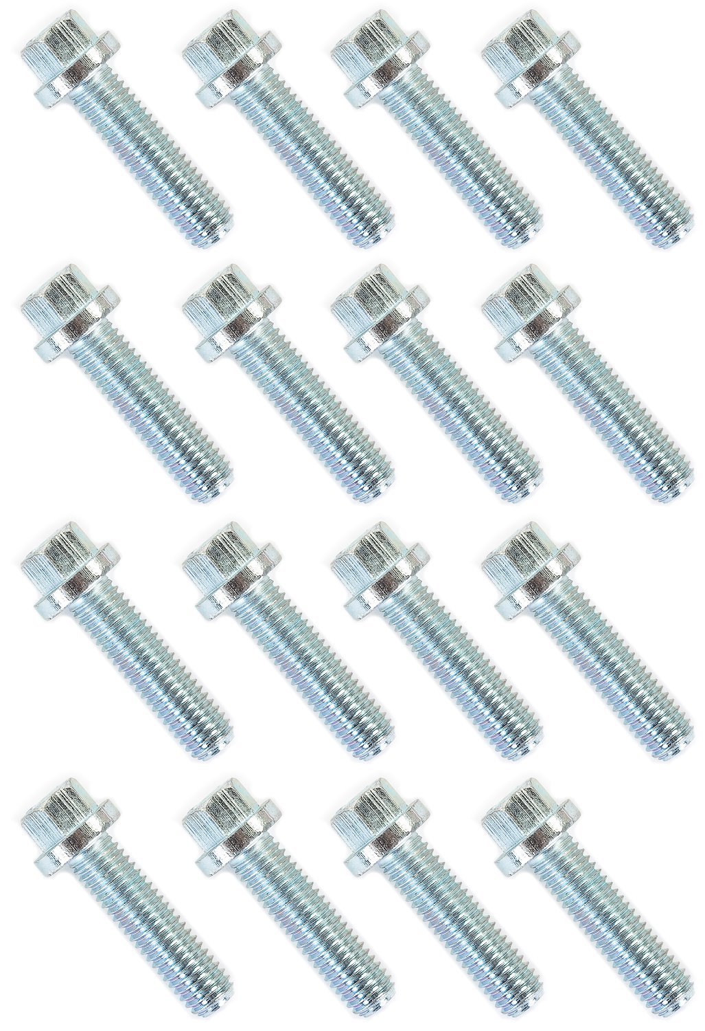 JEGS 30713: M8 x 1.25 Header Bolt Kit, Hex Head, 30mm Long for Ford Modular  and Chevy LS Engines - JEGS