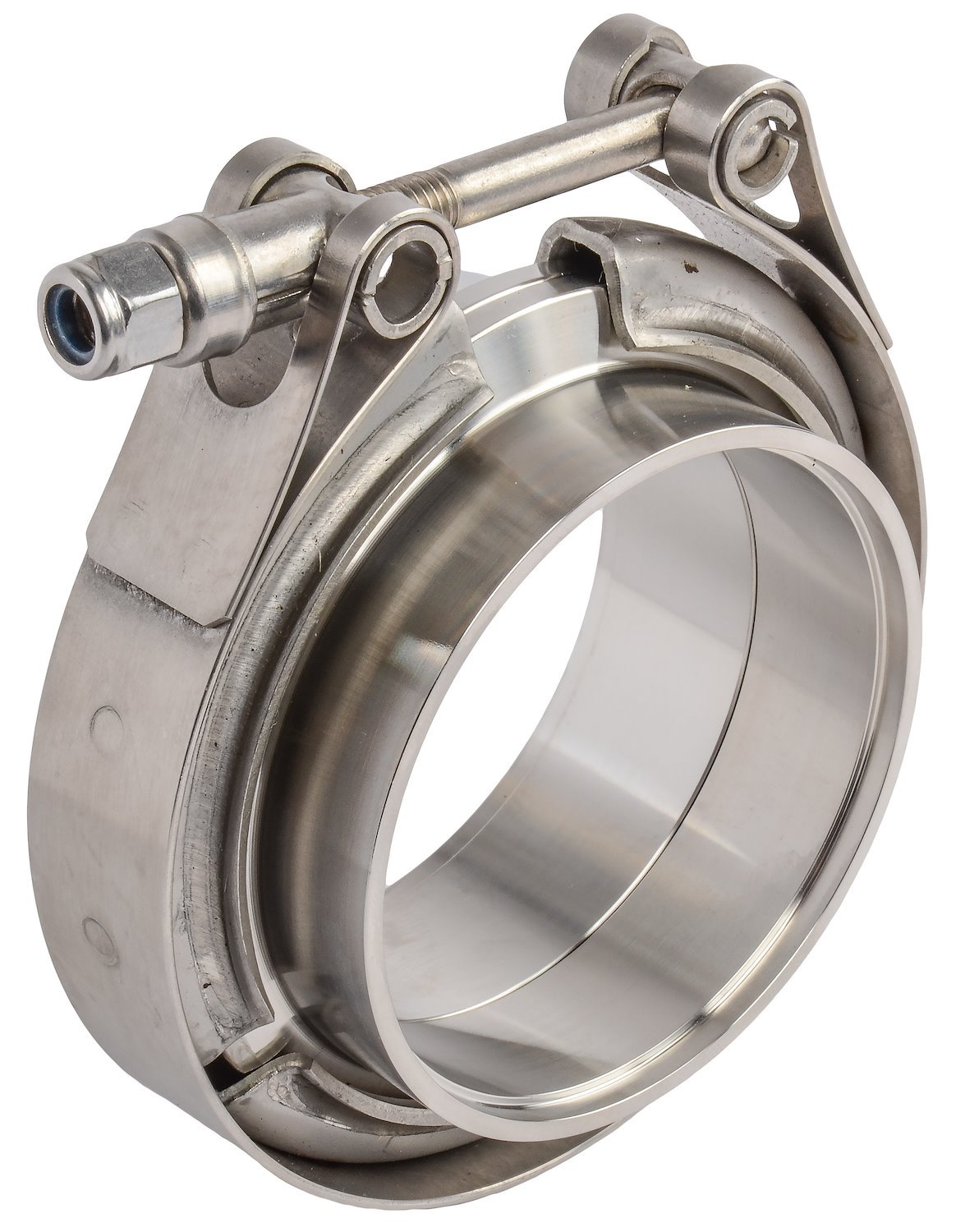 JEGS 30870: Stainless Steel Standard V-Band Clamp & Flanges 2.500 in. - JEGS