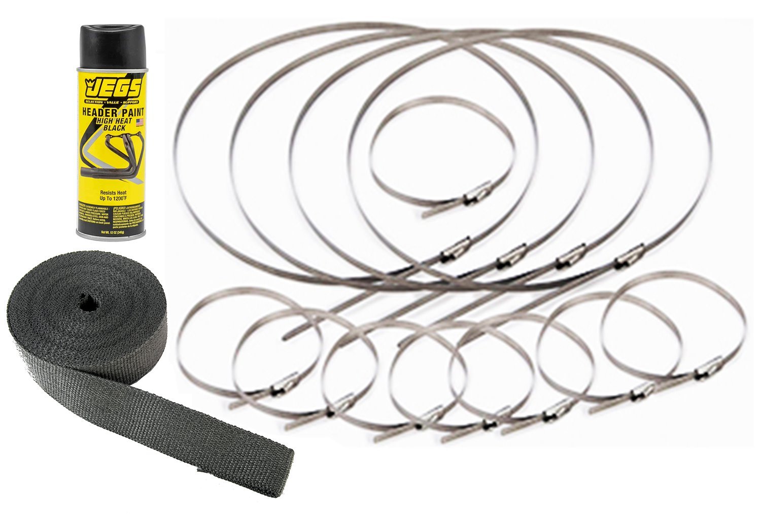 Charcoal Black Exhaust & Header Wrap Kit [2 in. x 50 ft.]