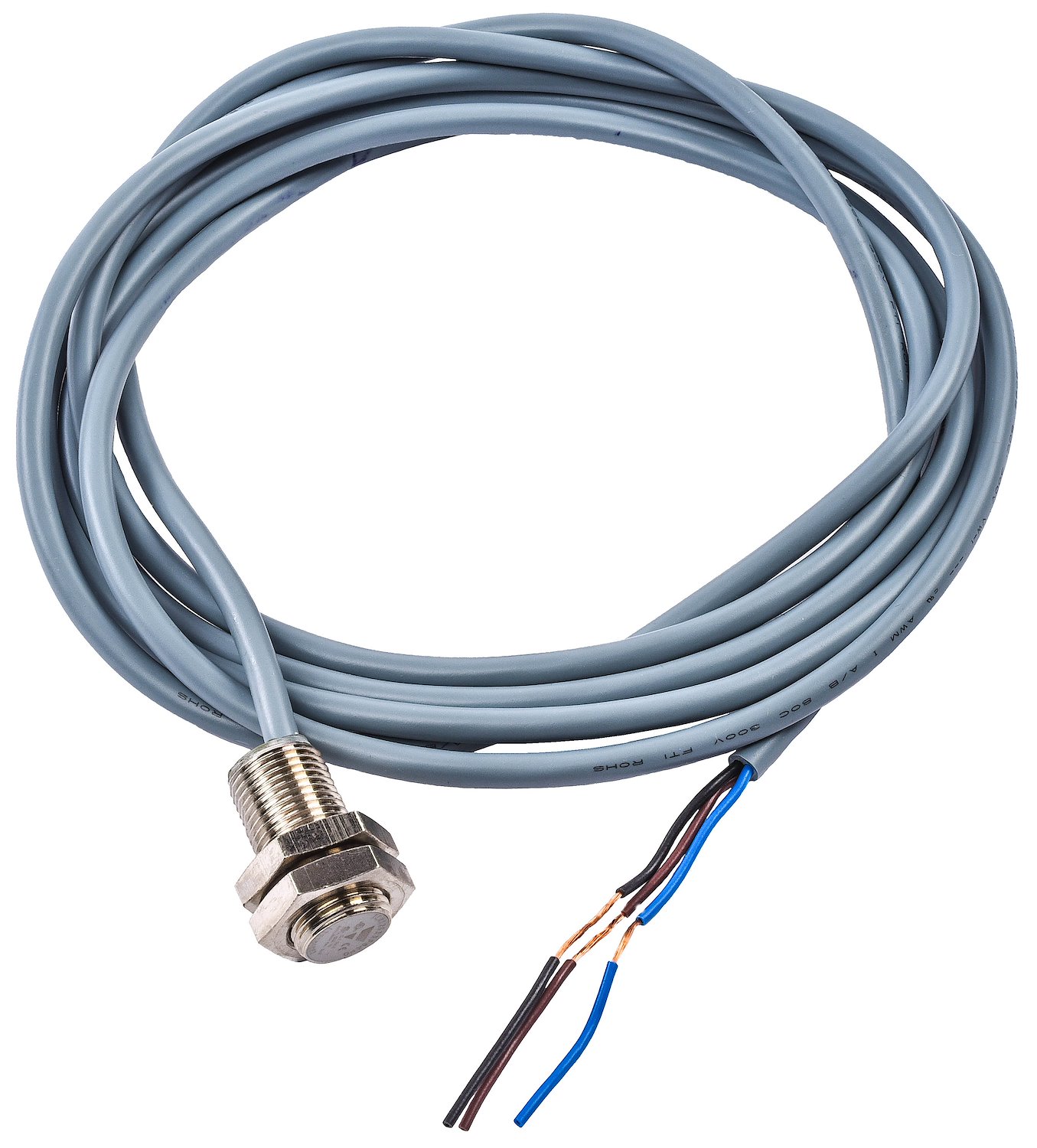 Extra-Short DC Metal-Object Proximity Switch Flush with Wire Leads [4 mm Maximum Sensing Distance]