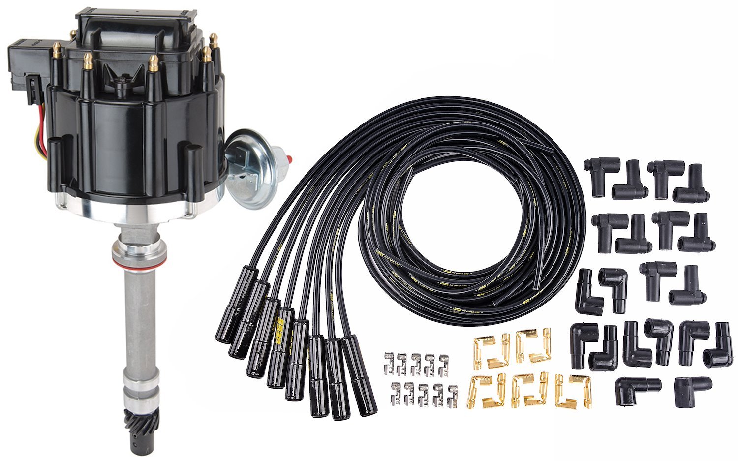 90 Degree HEI Distributor Spark Plug Ignition Wire Boot & Terminal Kit  Connector