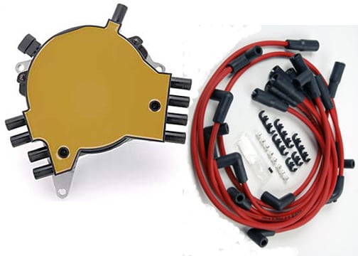JEGS HEI Distributor Cap and Rotor Tune-Up Kit for Small Block Chevy & Big  Block Chevy [Black]