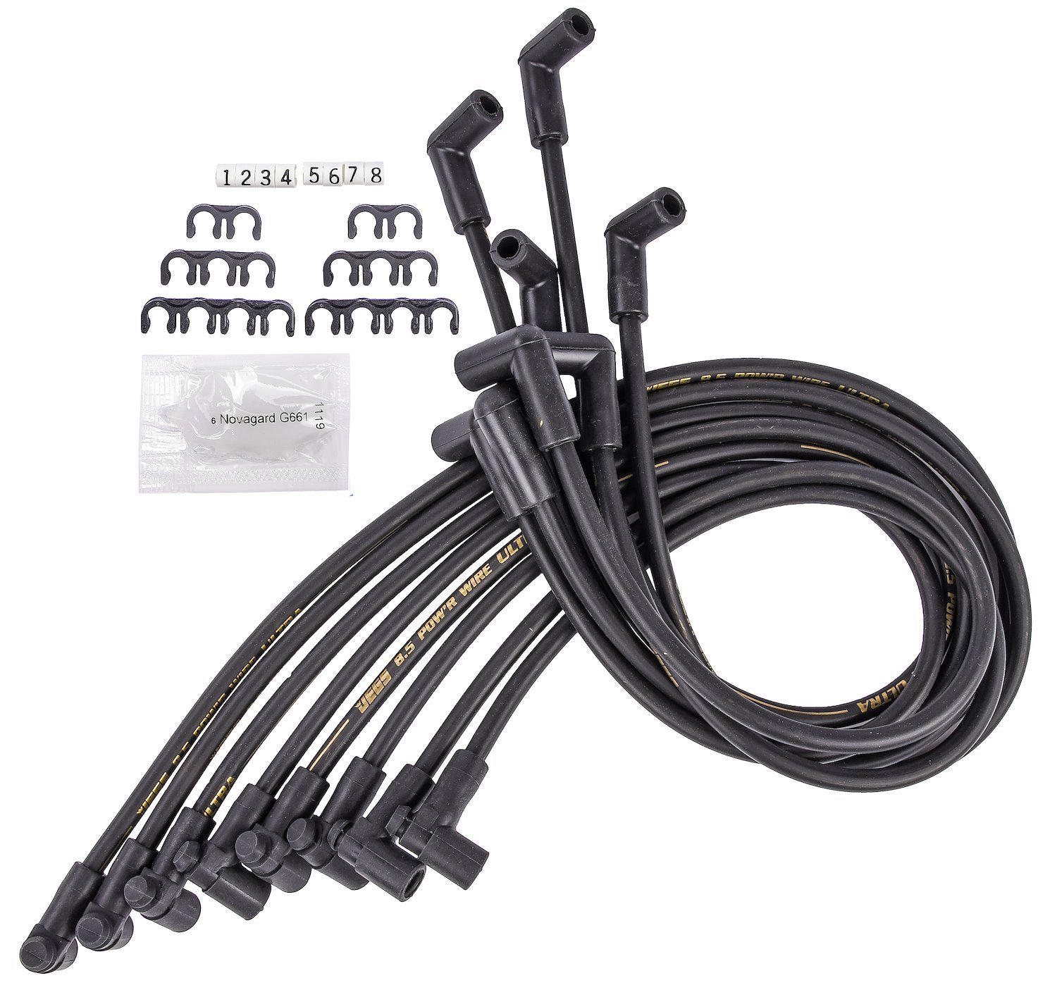 8.5mm Black Ultra Pow'r Wires Small Block Chevy
