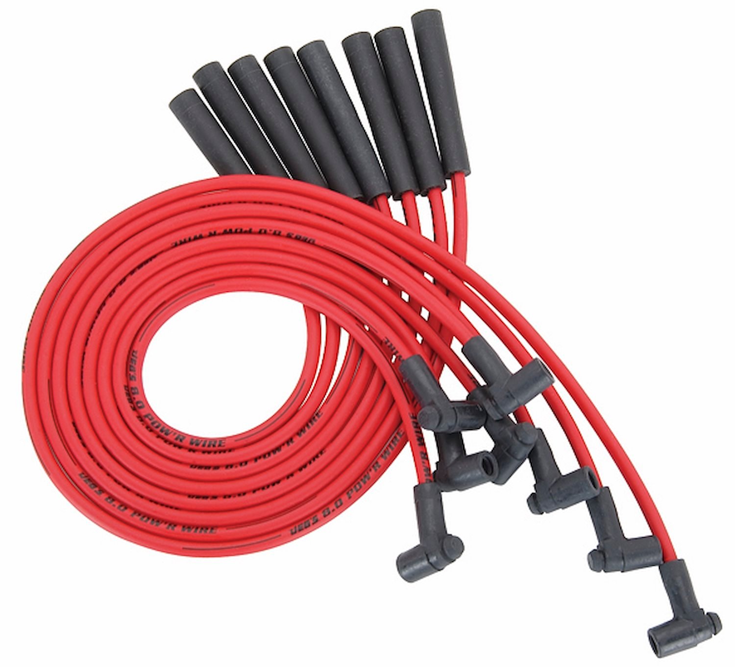 8.0mm Red Hot Pow'r Wires 1974-1986 Big Block