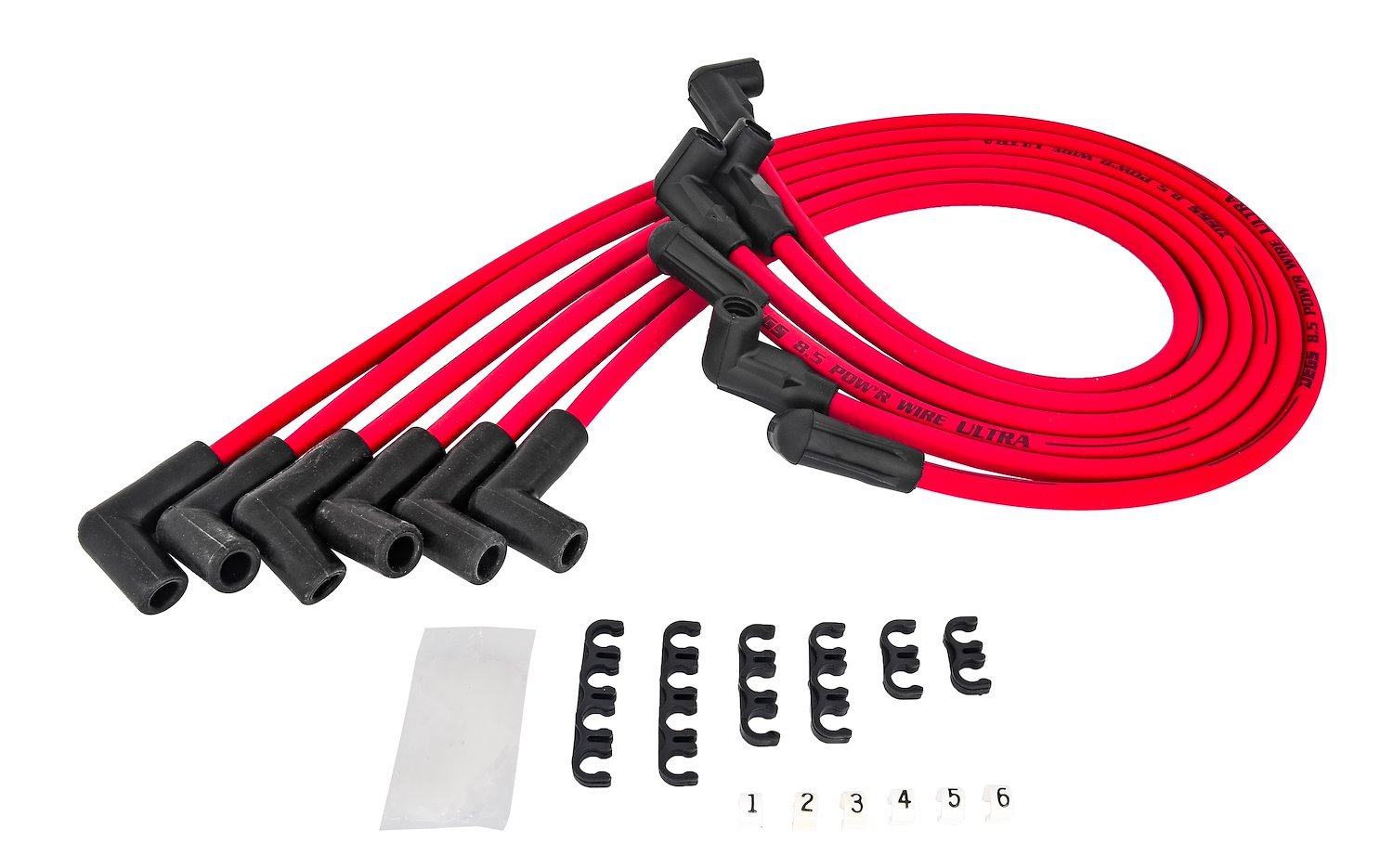 8.5mm Red Ultra Pow'r Wires for 1986-1995 Chevy