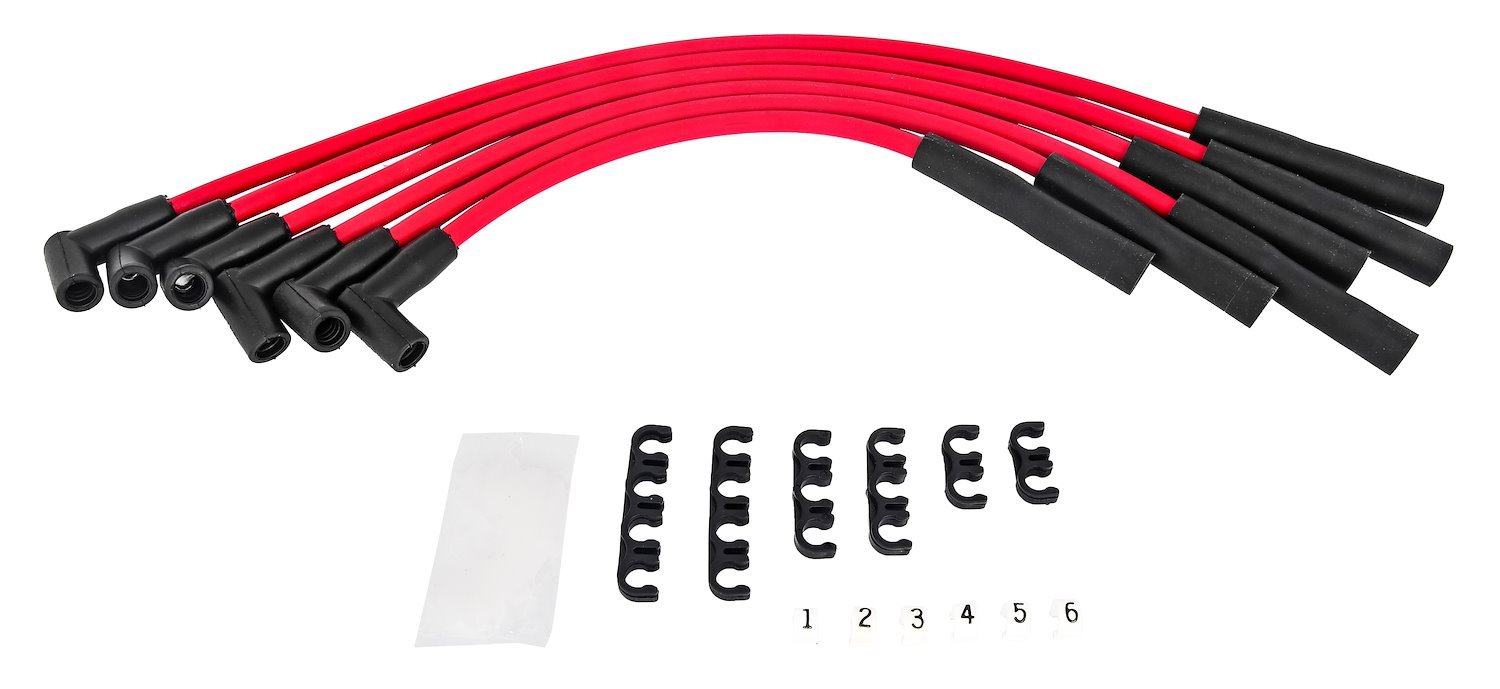 8.5mm Red Ultra Pow'r Wires for 1964-1990 AMC/JEEP