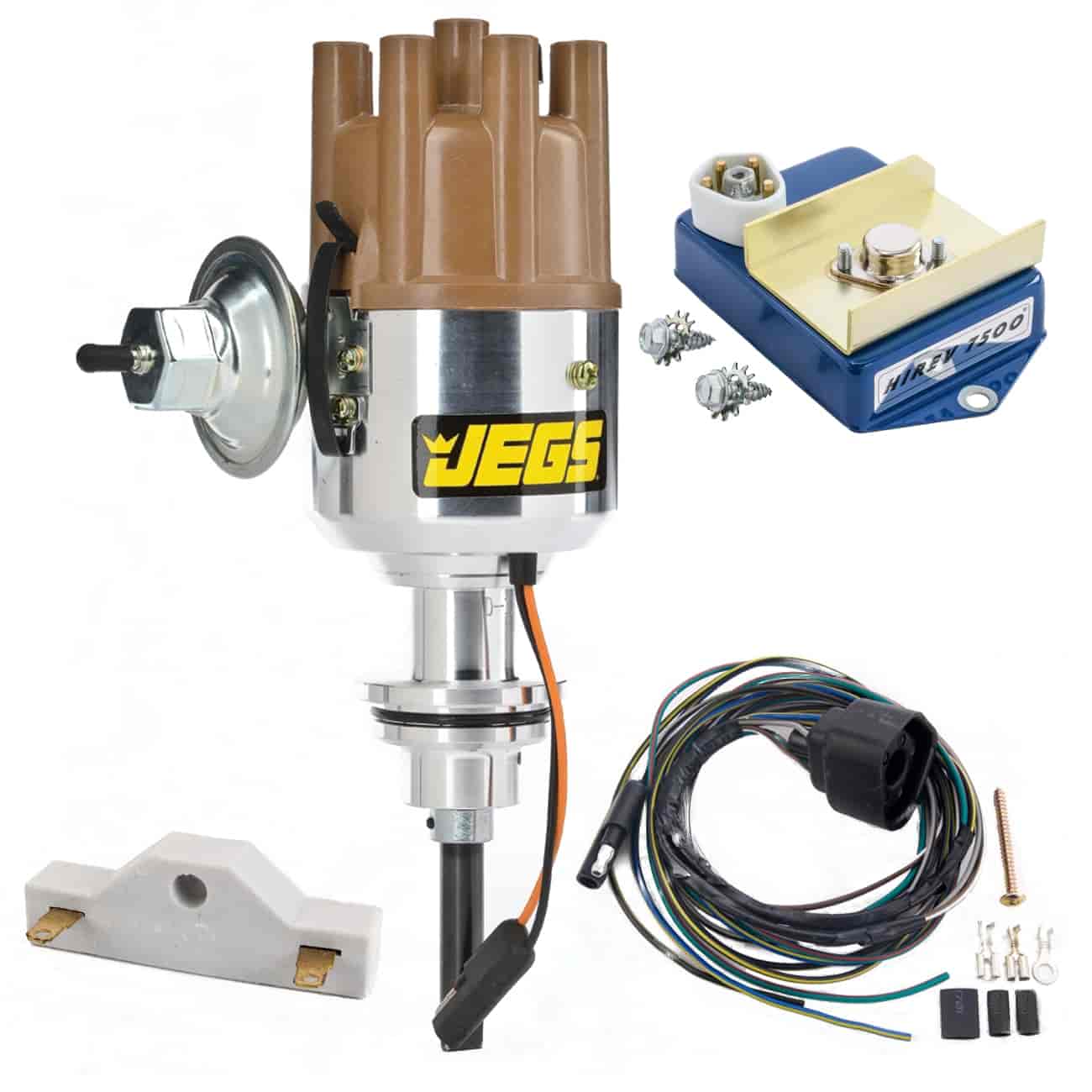 JEGS 40500K: Electronic Ignition Conversion Kit Fits Small Block Mopar  273/318/340/360 - JEGS