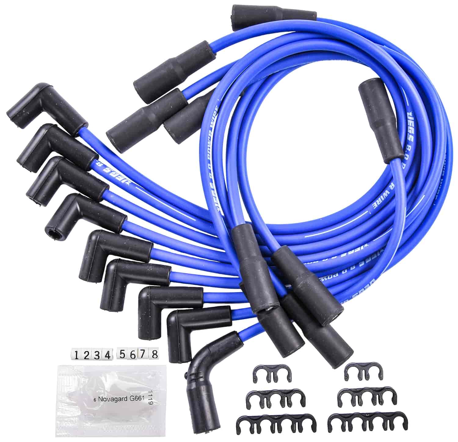 8.0mm Blue Pow'r Wires for 1996-2000 Small Block