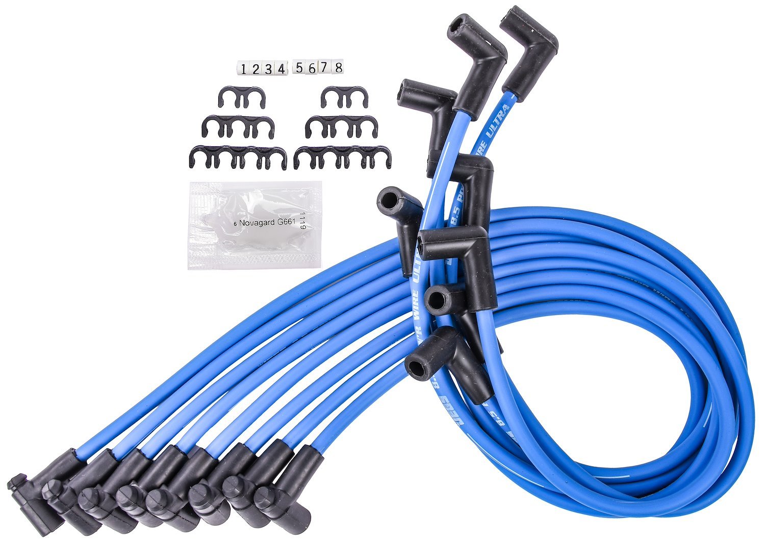 8.5mm Blue Ultra Pow'r Wires for Small Block