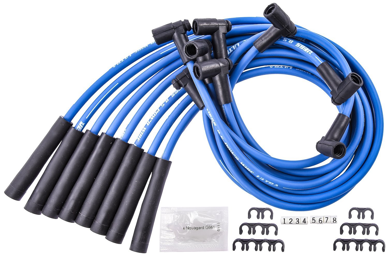 8.5mm Blue Ultra Pow'r Wires for 1974-1986 Big