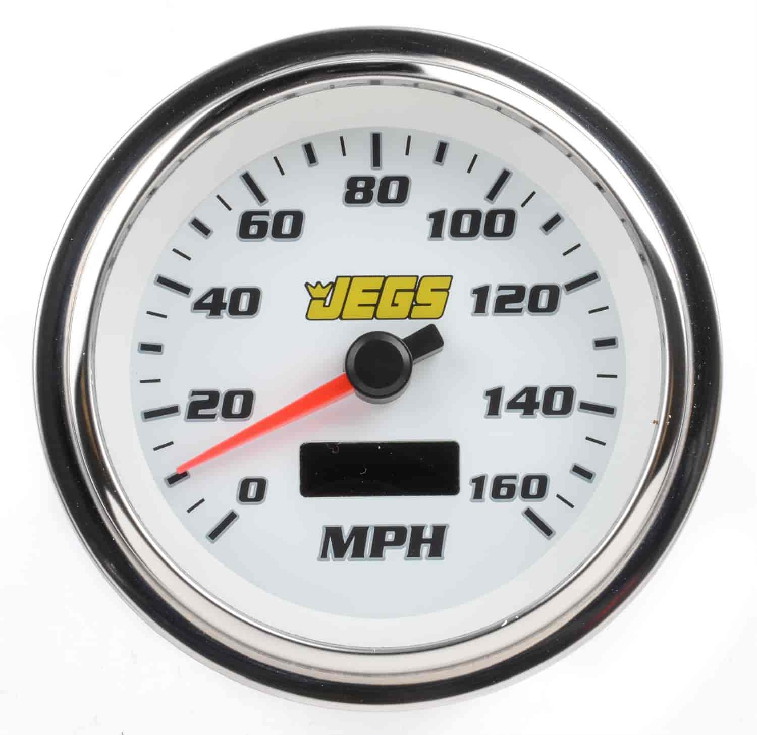 3-3/8" Electronic Programmable Speedometer White