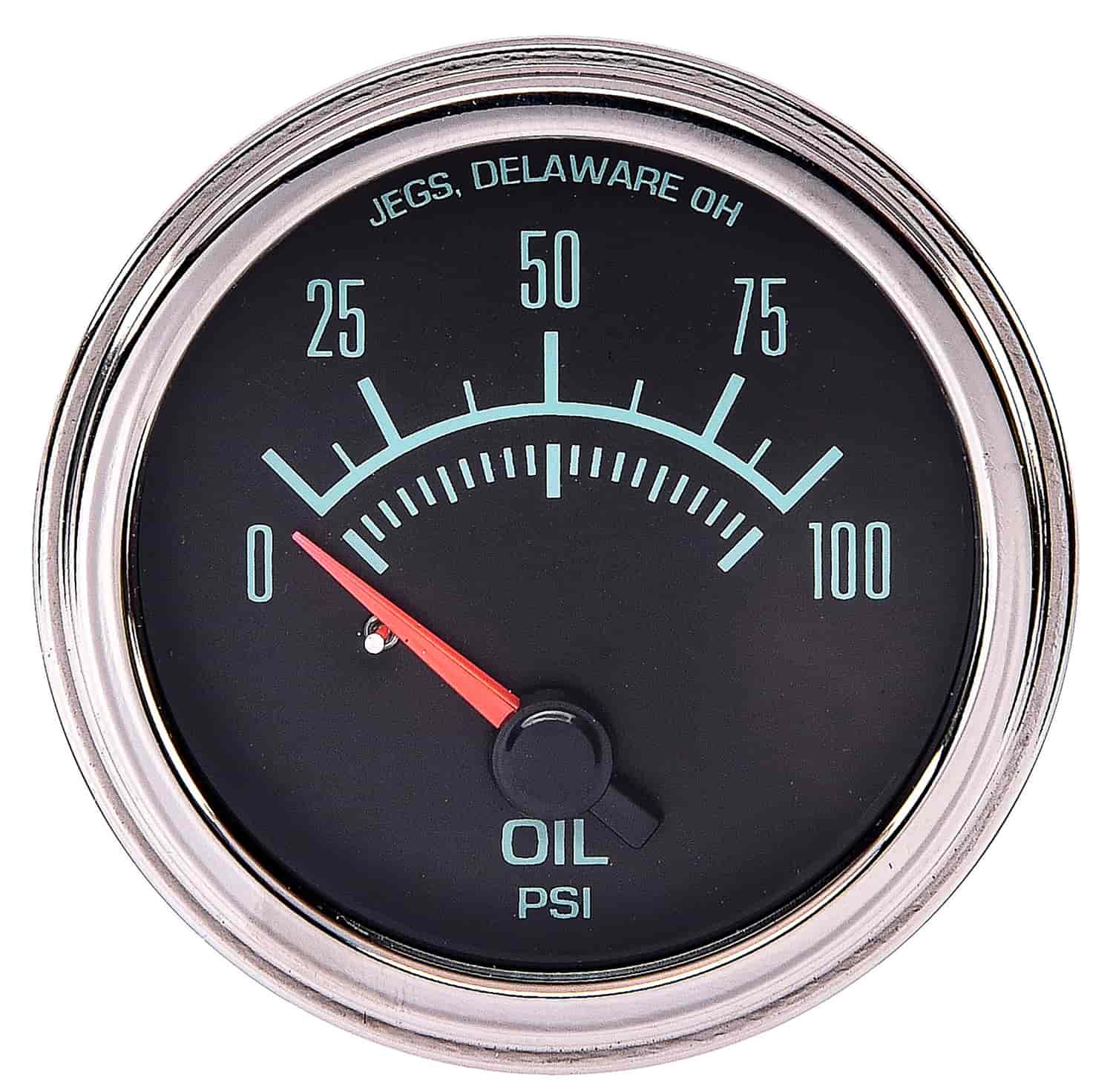 JEGS 41329: 0-100 psi Oil Pressure Gauge - JEGS