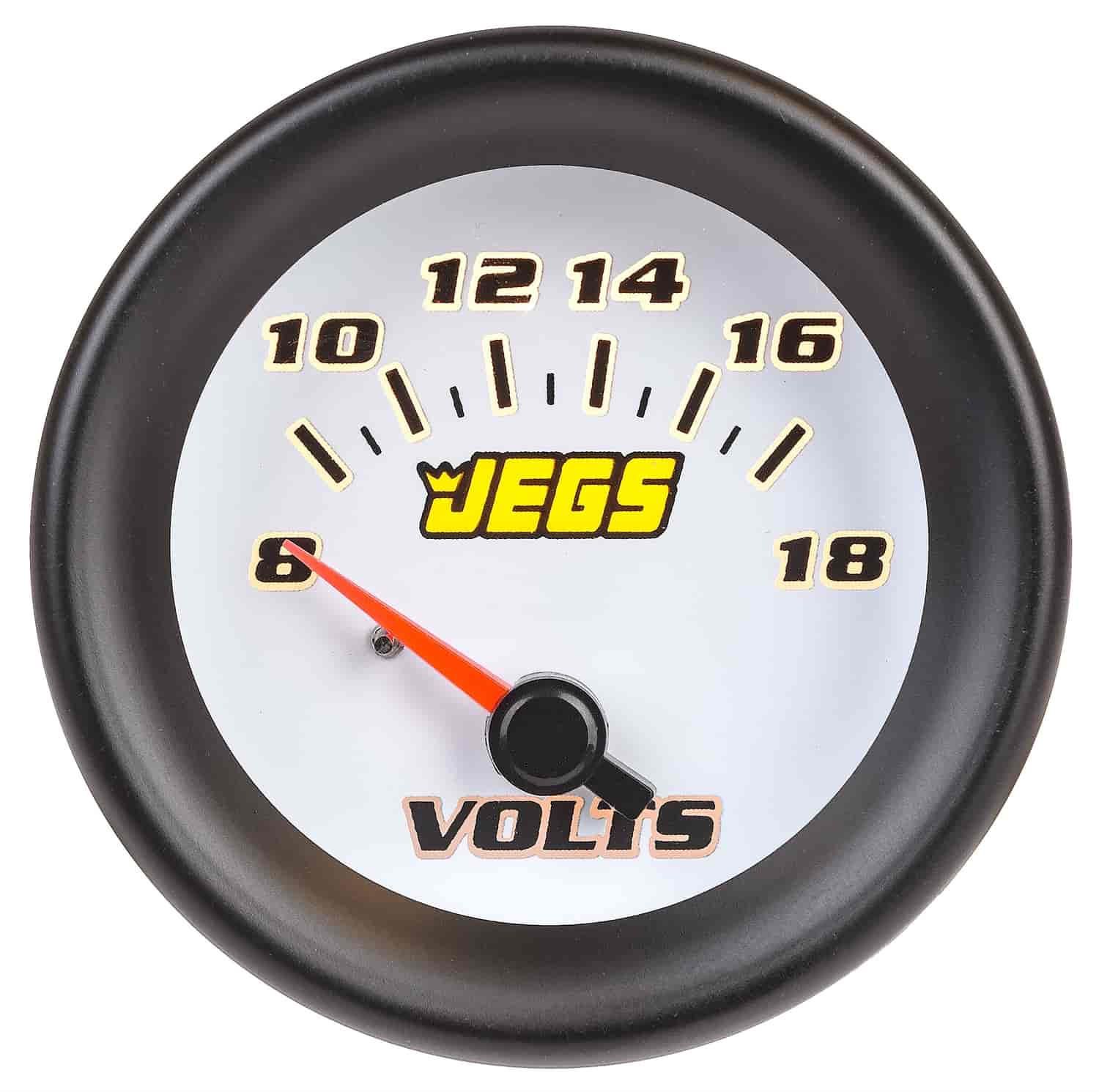 Voltmeter Gauge [2 1/16 in. Electrical, 8-18 Volts with White Face]