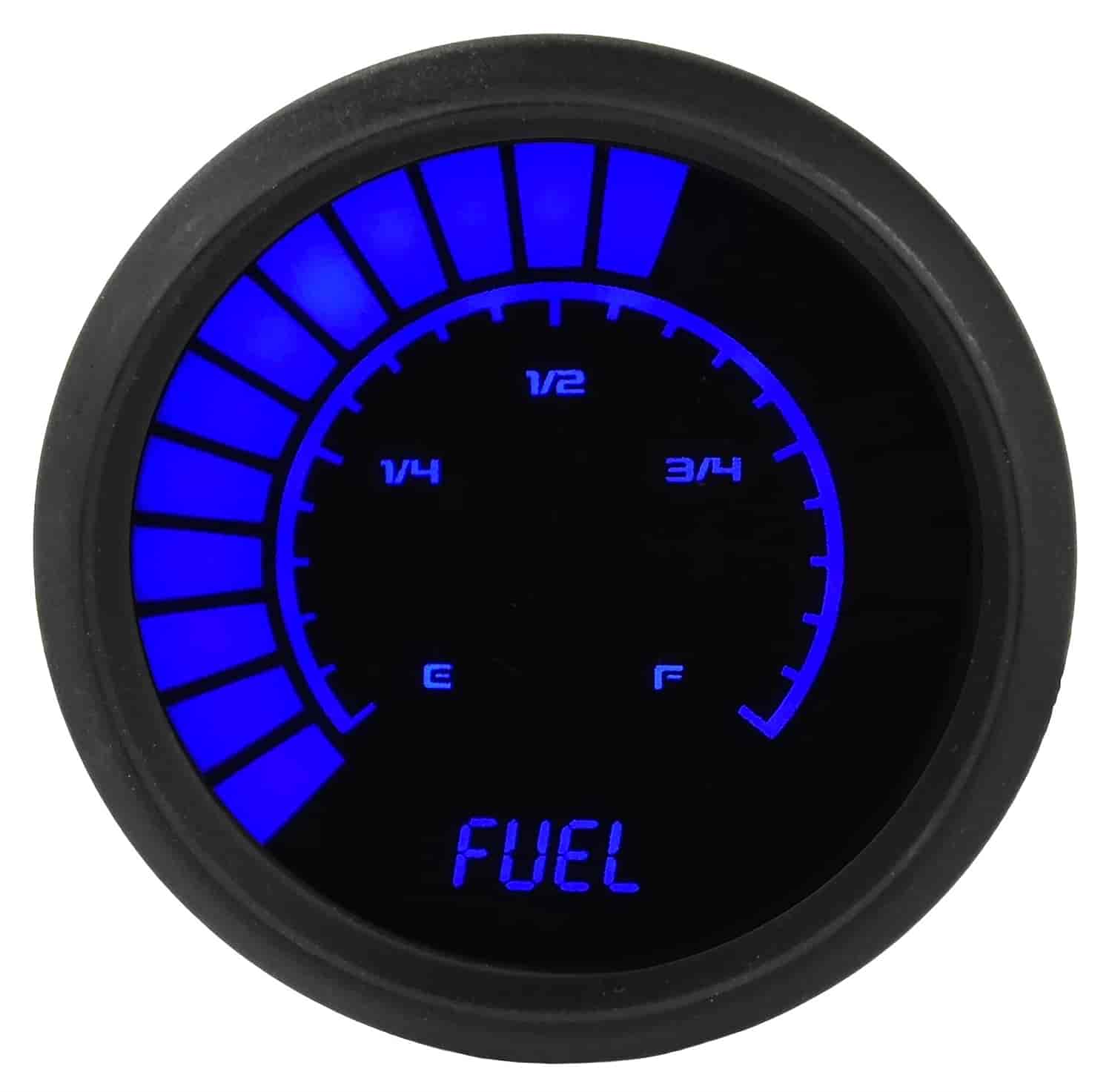 Fuel Level Gauge LED Bar Graph [Black Bezel,
