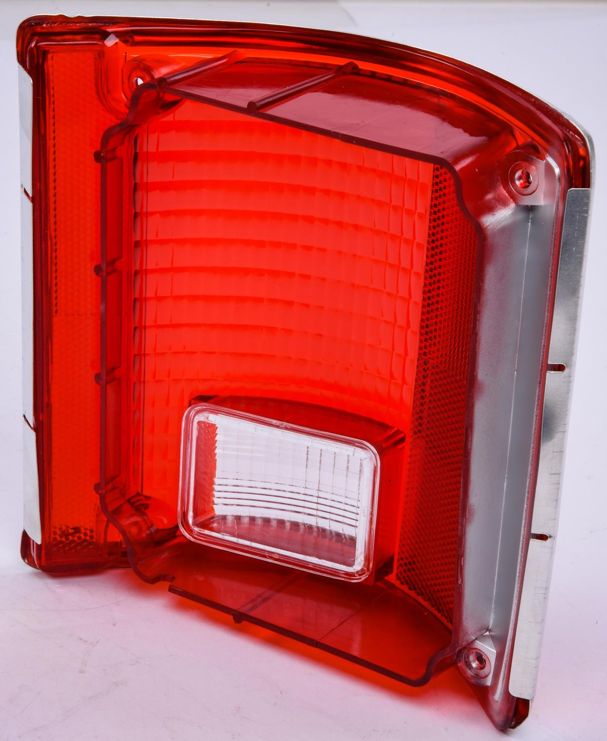 Tail Light Lens with Chrome Bezel for 1973-1991 Chevy Blazer, Suburban, C/K Truck 1983-1991 GMC Jimmy [Left/Driver Side]