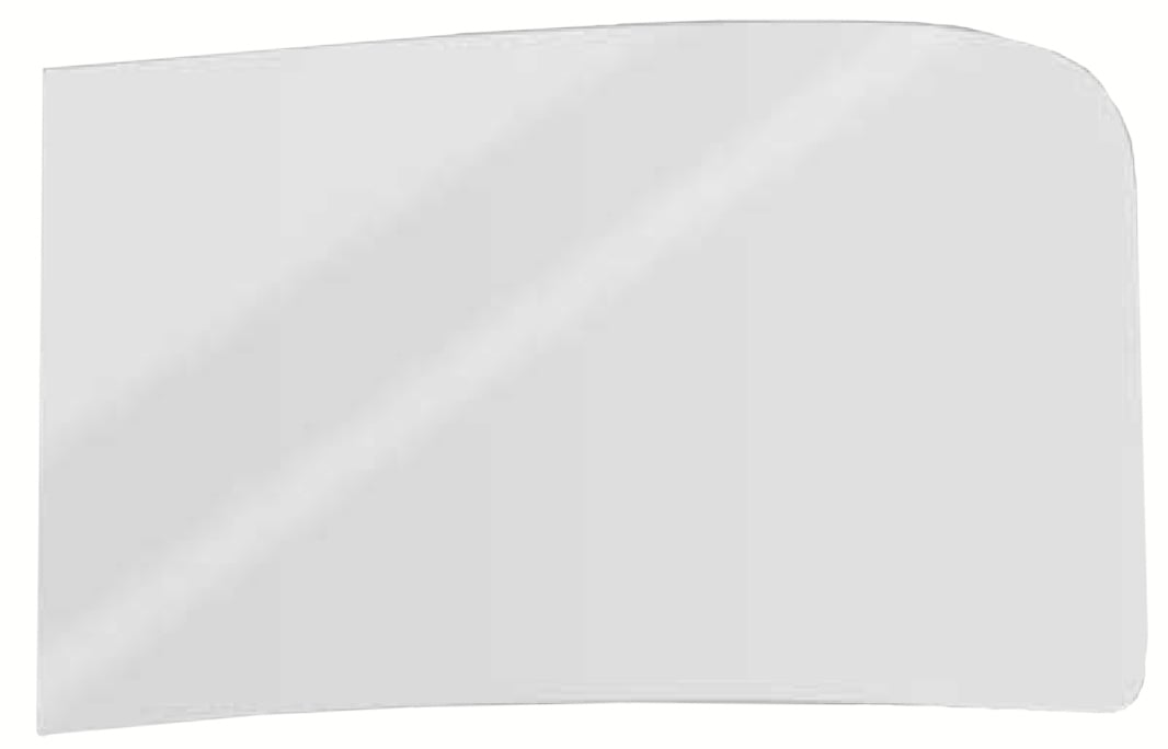 Windshield Fits Select 1939-1946 GM Truck with Flat, 2-Piece Windshield [Light Grey Smoke, No Shade Strip]