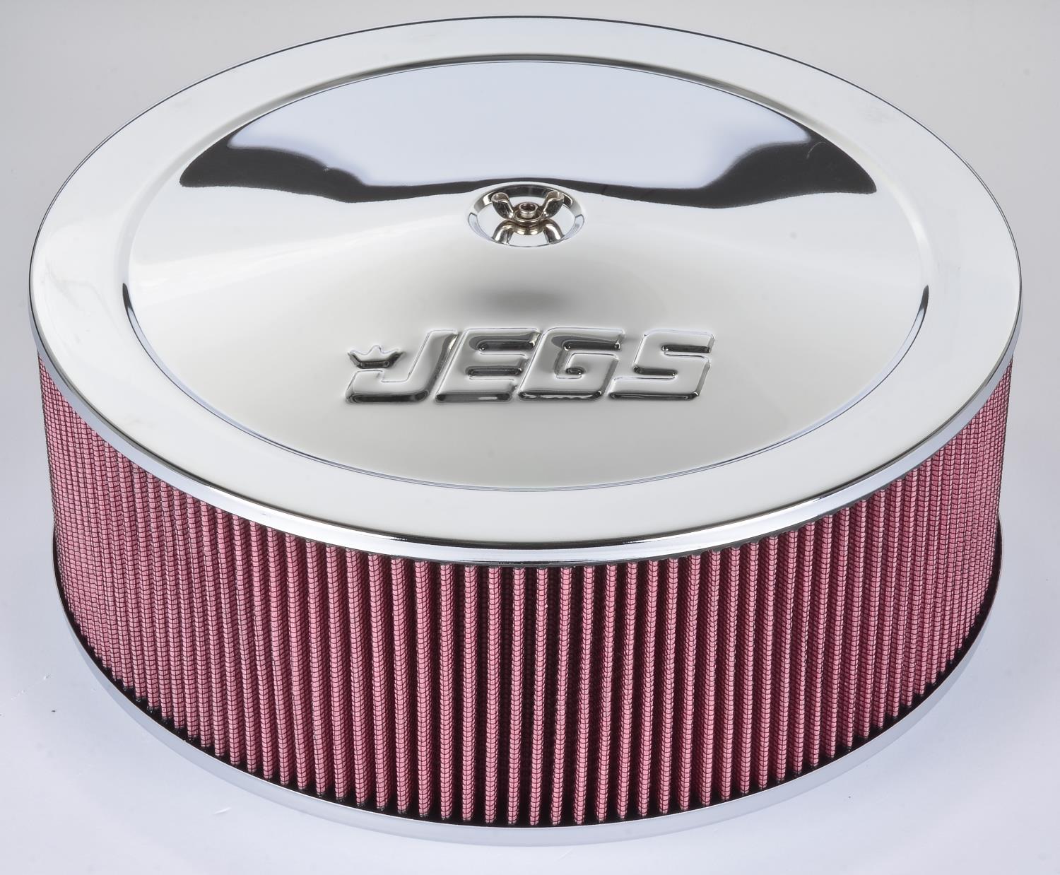 Air Cleaner with Logo 14 in. x 6 in. [Chrome-Plated]