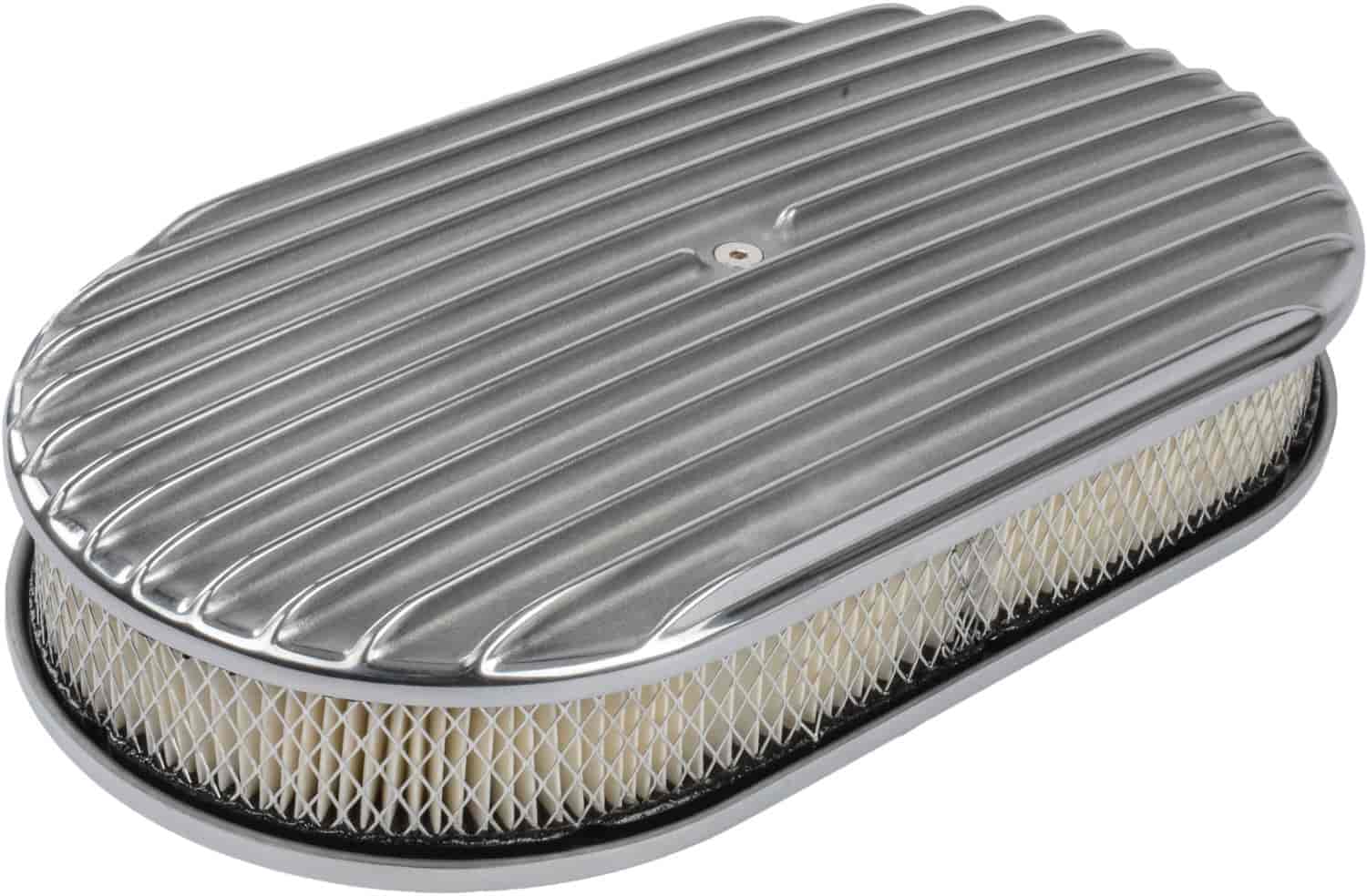 Finned Aluminum Air Cleaner Oval 15 in. L