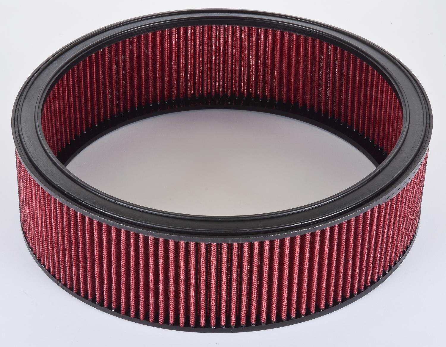 JEGS 50012: Air Filter Element | Cotton Gauze | 14 in. x 4 in. | Red |  Washable - JEGS High Performance