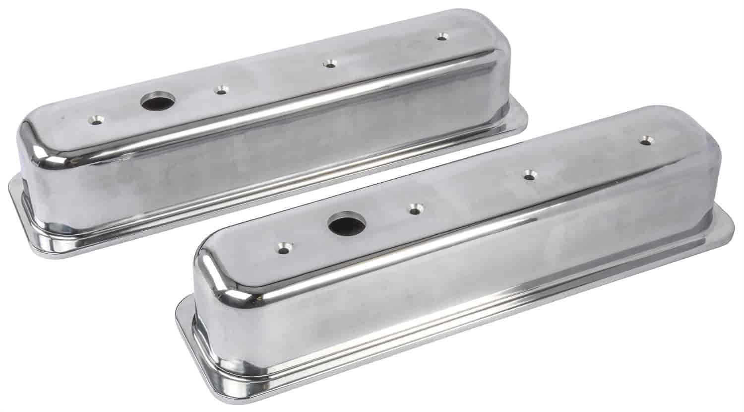 JEGS Performance Products 50104: Polished Cast Aluminum Smooth Valve Covers  for 1987-1997 SBC (Centerbolt Mount) JEGS
