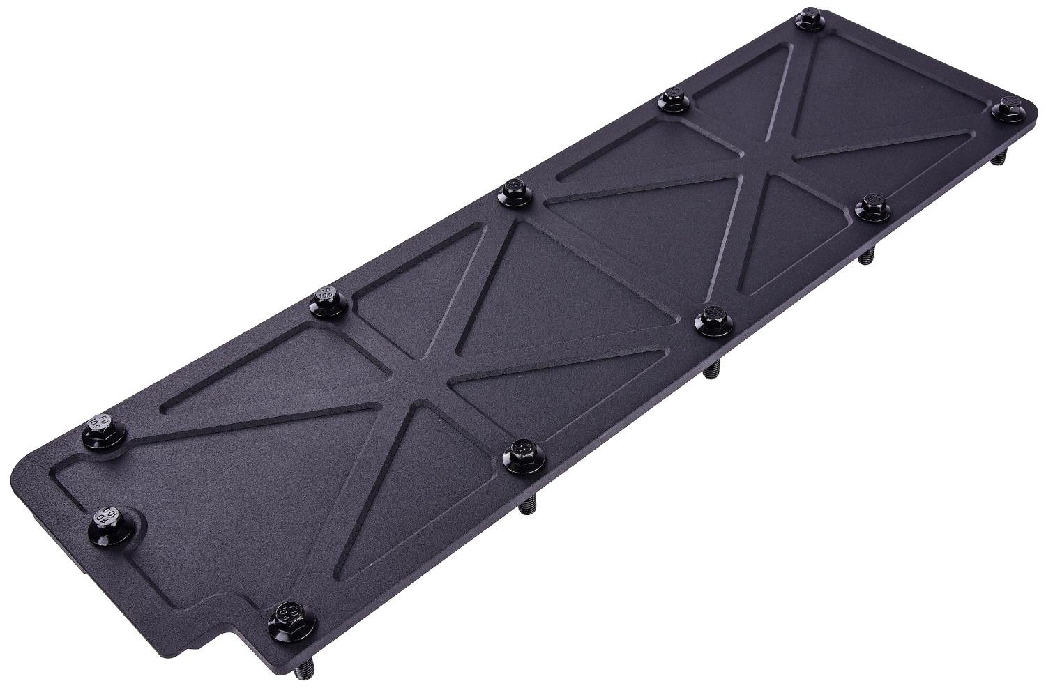 Trussed Aluminum Valley Cover for GM LS2/LS3/LS7/LSX Engines [Satin Black Finish]