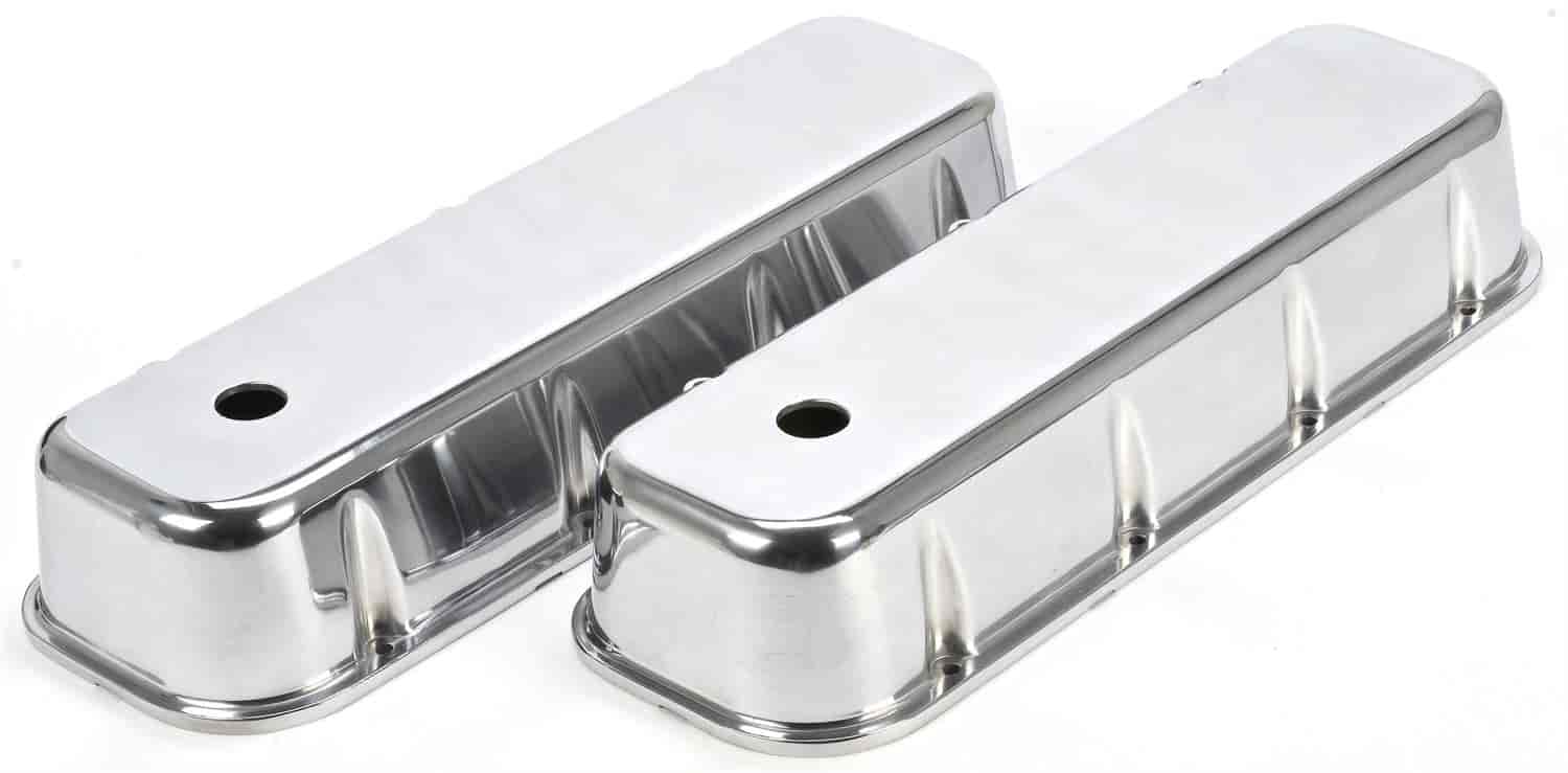 Polished Cast Aluminum Smooth Valve Covers for Big Block Chevy