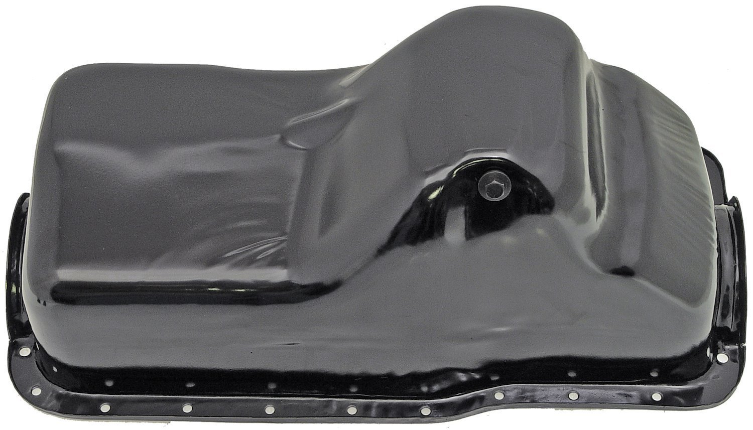 Stock-Style Replacement Oil Pan Fits Select 1980-1998 Ford Bronco, E-Series Vans, F-Series Trucks w/5.0L 302 Engine [Black]