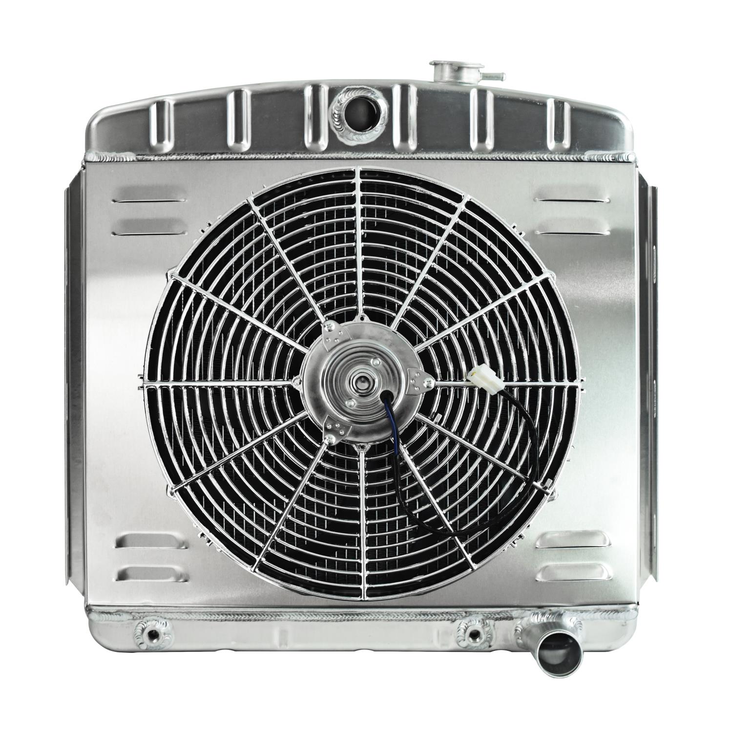 Aluminum Radiator & Fan Combo for Select 1955-1956