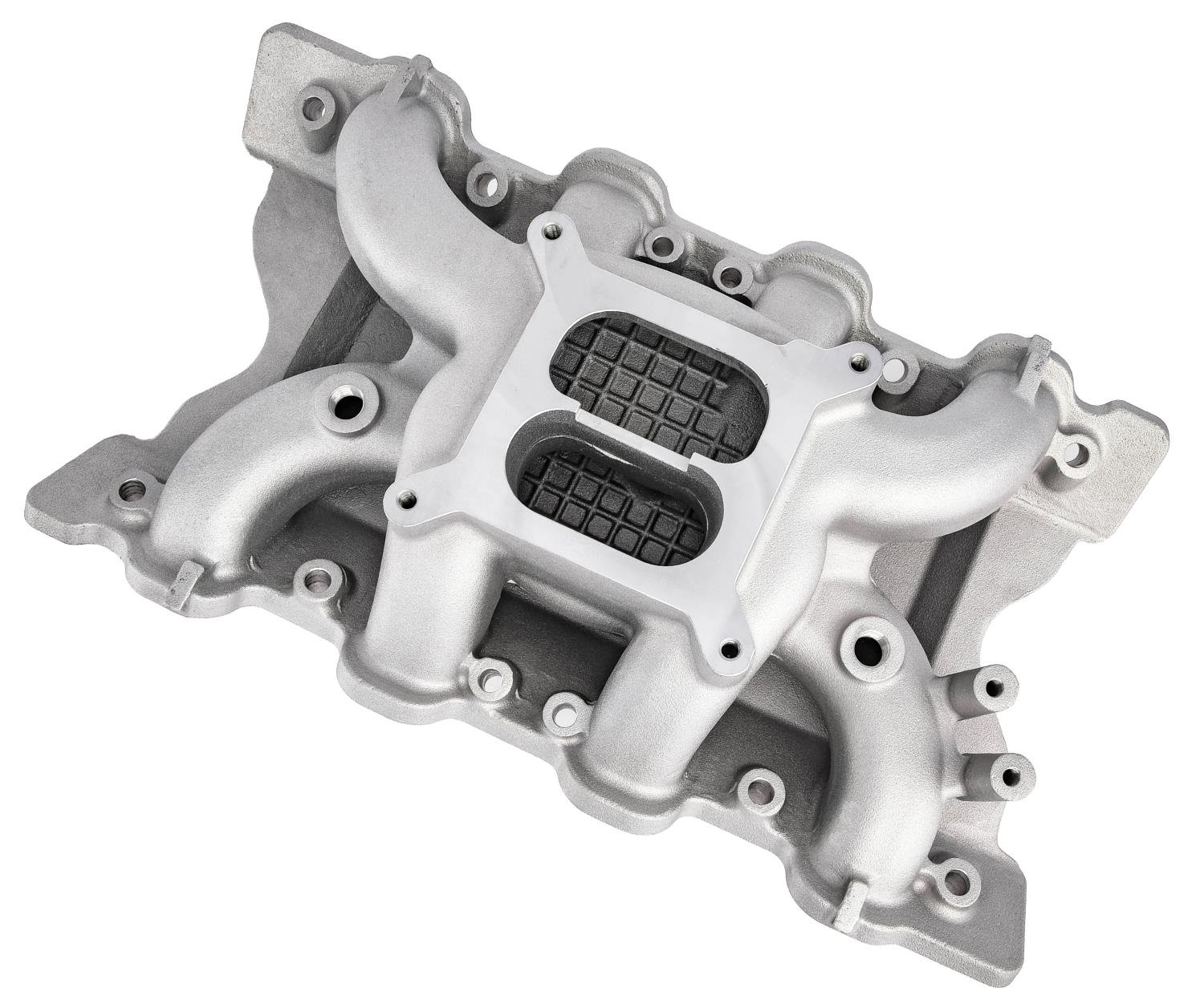 Cool Gap Intake Manifold for 1969-1974 Ford 351C Cleveland, Dual Plane [Satin]