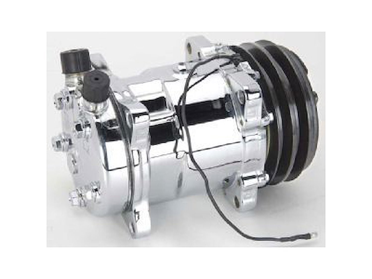 SD508 Air Conditioner Compressor w/Double V-Groove Pulley [Chrome Finish]